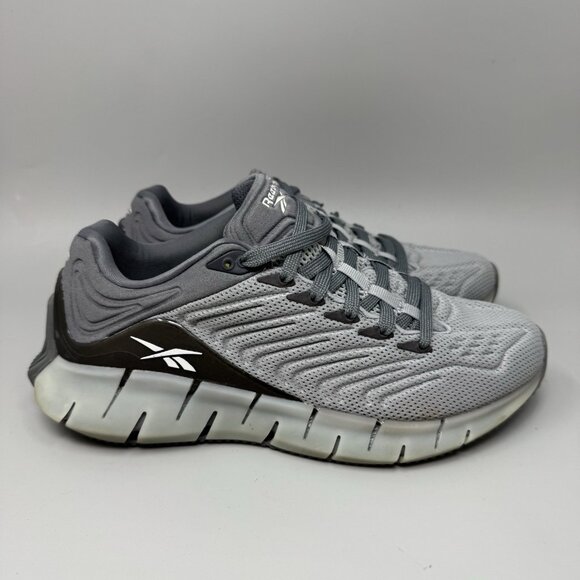 Reebok Other - Reebok Mens Zig Dynamica Gray Running Shoes Sneakers Size 6